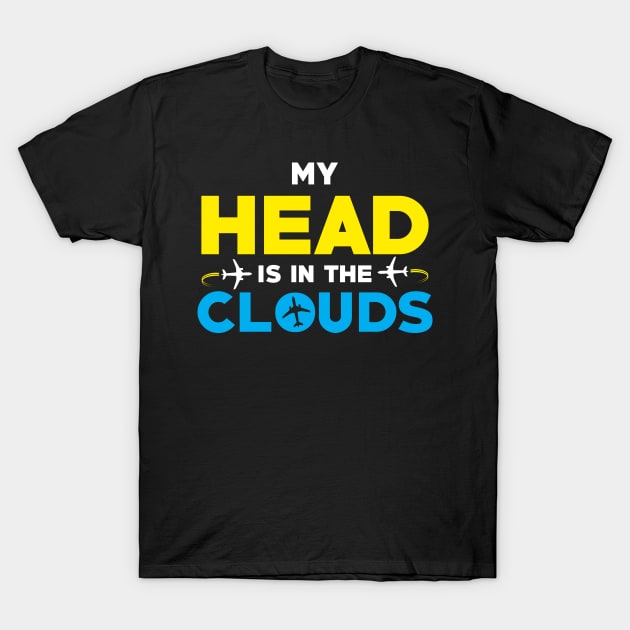 Head in the Clouds (Flying Planes) T-Shirt by jslbdesigns